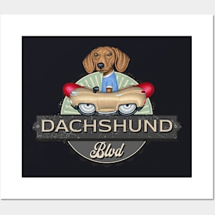 Dachshund Boulevard Posters and Art